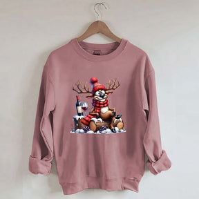 Funny Christmas Reindeer Sweatshirt