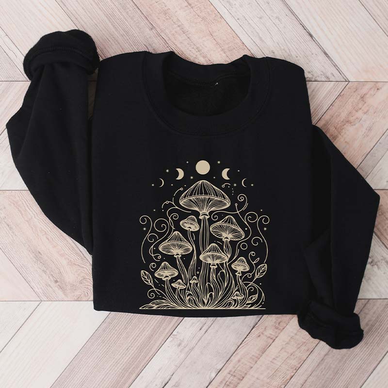 Magic Mushroom Spiritual Moon Sweatshirt