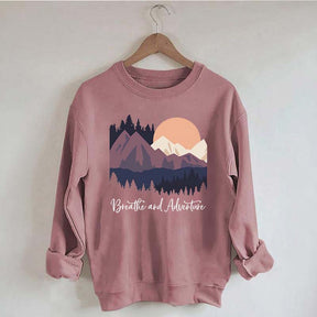 Mountain Outdoor Breathe And Adventure Sweatshirt