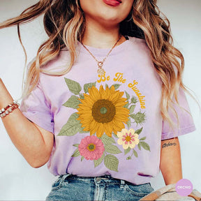 Sunflower Garden Womens Fall T-Shirt