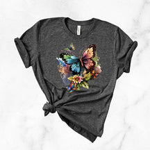 Butterfly Floral Nature Wildlife T-Shirt