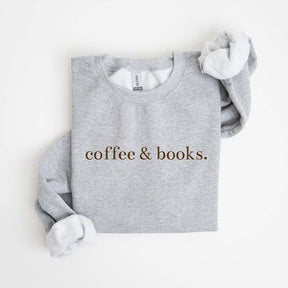 Cute Coffee & Books Lover Sweatshirt