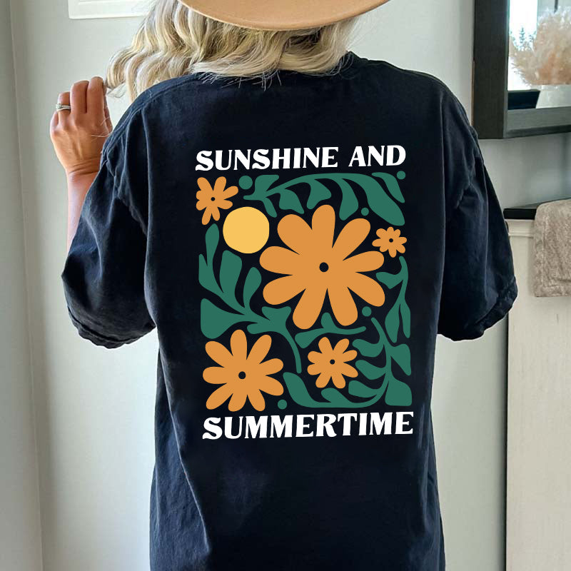 Sunshine and Summertime Flowers T-Shirt