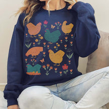 Chicken Aesthetic Farmlife Sweatshirt