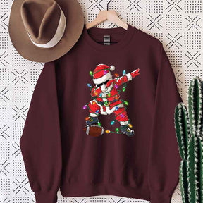 Christmas Football Santa Sweatshirt