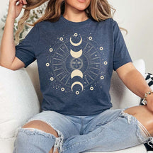 Boho Celestial Moon Astronomy T-Shirt