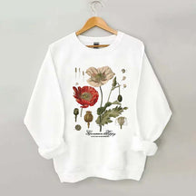 Vintage Poppy Flowers Sweatshirt