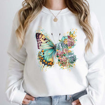 Hippie Floral Butterfly Boho Sweatshirt