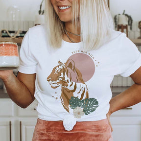 Tiger Graphic Keep Her Wild T-Shirt