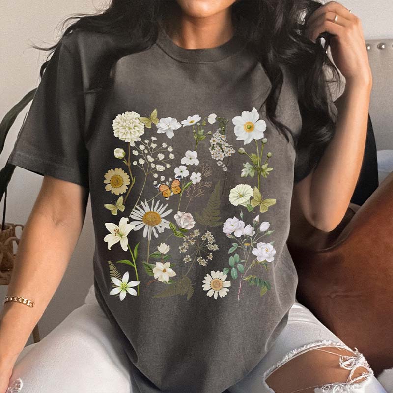 Wildflowers Botanical Nature Lover T-Shirt