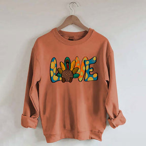 Love Turkey Thanksgiving Sweatshirt