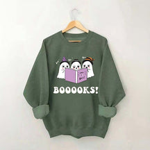 Booooks Color Halloween Sweatshirt