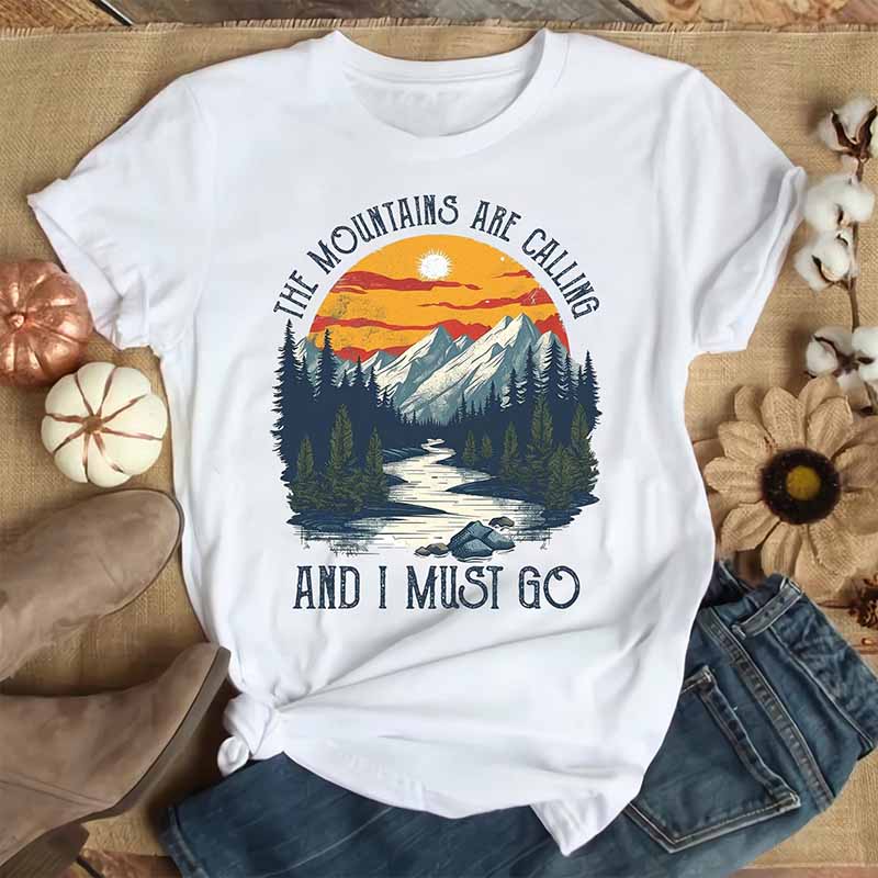 Alaska The Mountains Are Calling and I Must Go T-Shirt