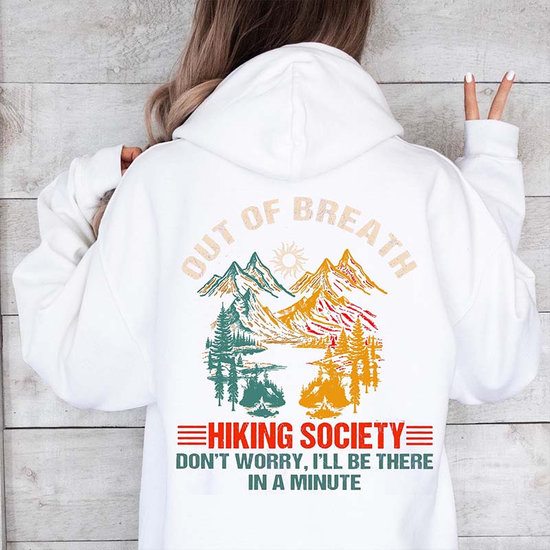 Out Of Breath Hiking Society Nature Hoodie