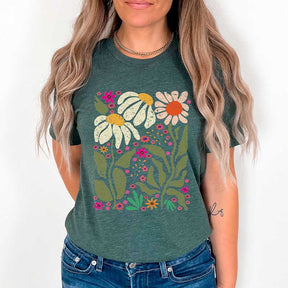 Wildflower Ladies Gift Floral T-Shirt