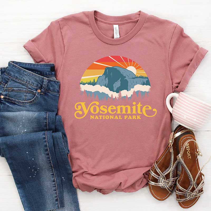 Yosemite Mountain Hiking T-Shirt