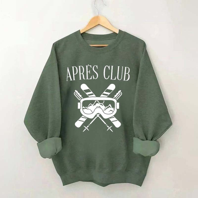 Apres-Ski Club Snow Skier Sweatshirt