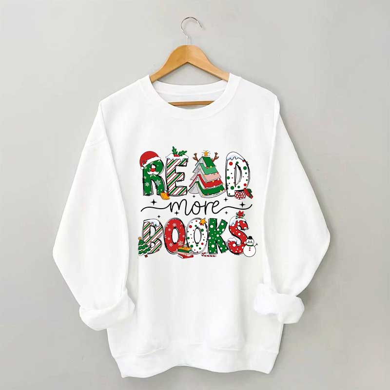 Christmas Reading Book Sweatshirt