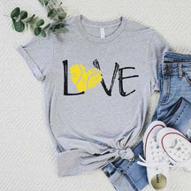 Tennis Coach Gift Love T-Shirt