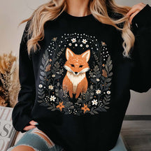 Cute Fox Cottagecore Forest Sweatshirt