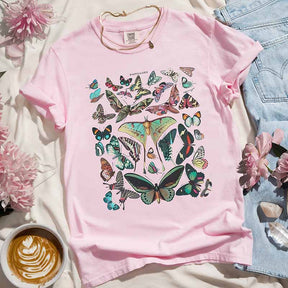 Boho Butterfly Vintage Graphic Whimsigoth T-Shirt