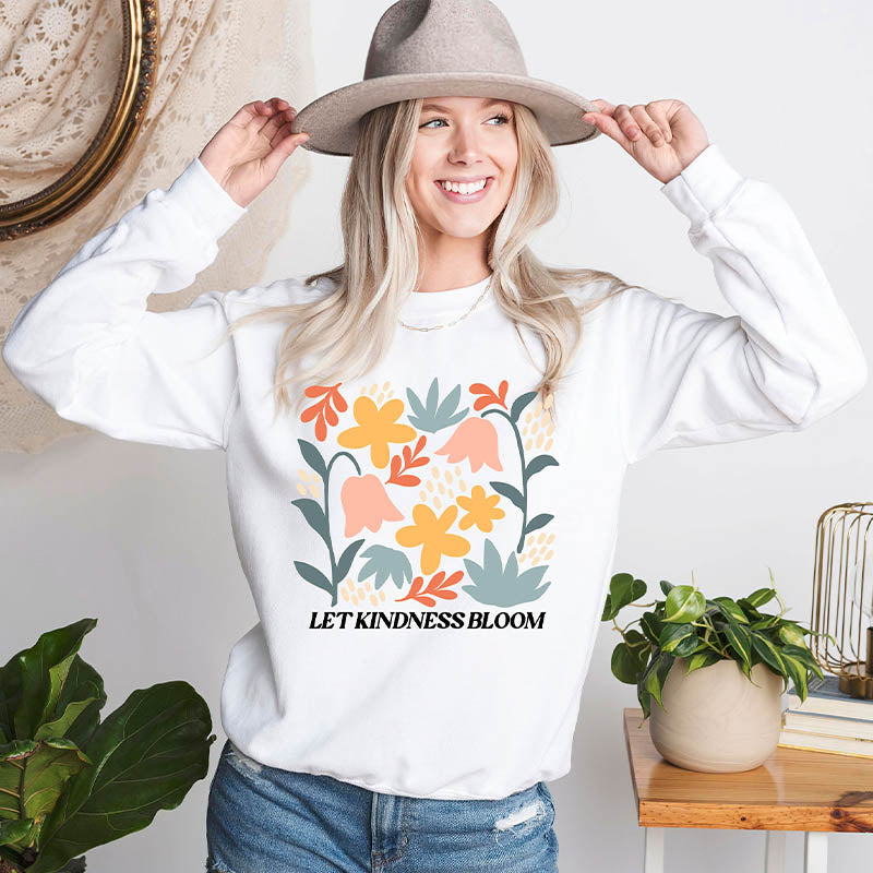 Let Kindness Bloom Wildflowers Swaeatshirt