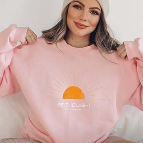 Be The Light Religious Faith  Sweatshirt