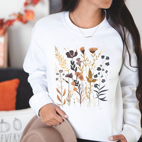 Plant lover Wildflower Boho Sweatshirt