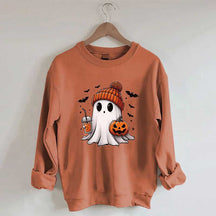 Halloween Ghost Pumpkin Sweatshirt