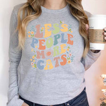 Less People More Cats Sweatshirt