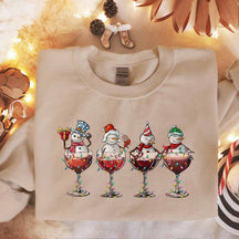 Wine Lover Christmas Spirits Sweatshirt