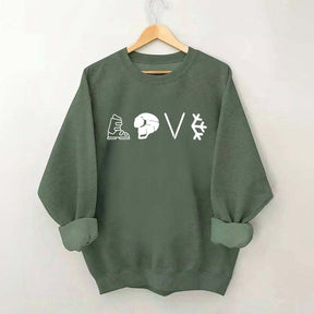 Love Skiing Vacation Sweatshirt