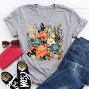 Succulent Floral Plant Lover T-Shirt