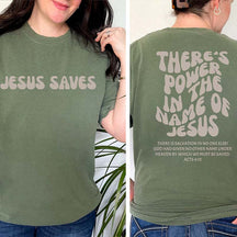 Women's Religious  Jesus Saves T-Shirt