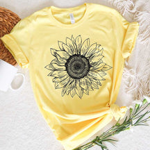 Sunflower Sunshine Womens Fall T-Shirt