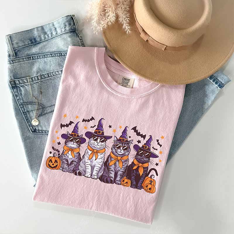 Fall Cat Lover Halloween T-Shirt