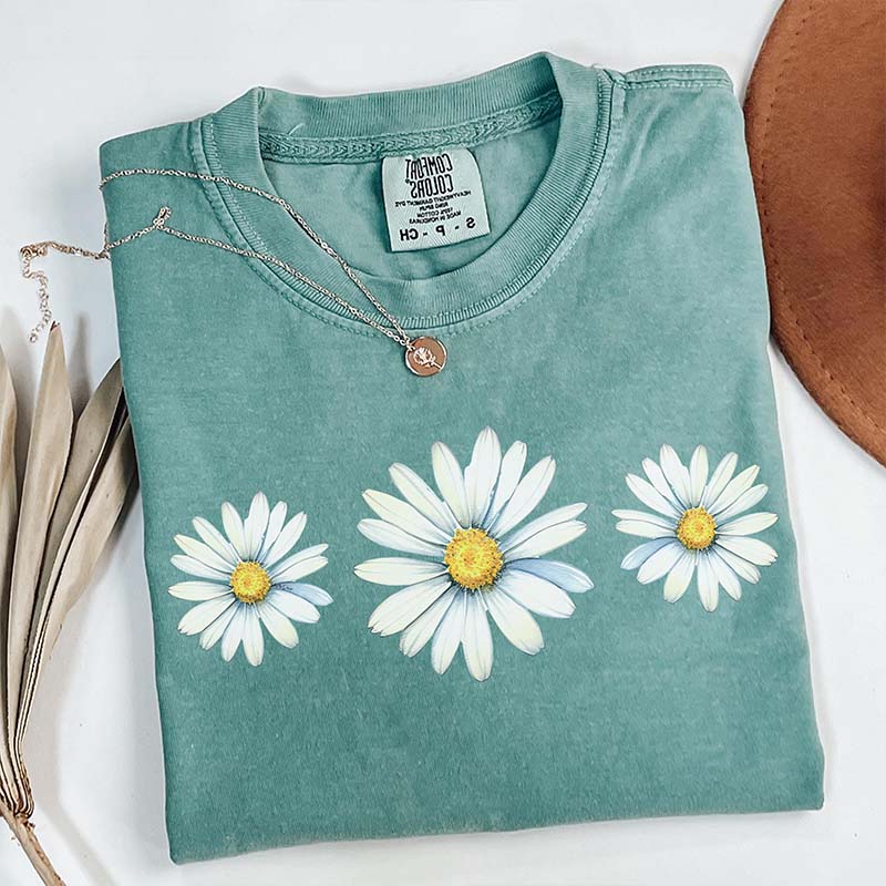 Daisy Wildflowers Birth Month Flower T-Shirt