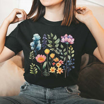 Vintage Watercolor Wildflowers Gift T-Shirt