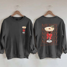 Merry With A Martini Espresso Martini Sweatshirt