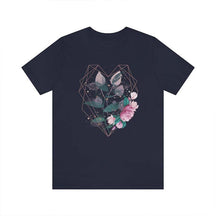 Cute Geometric Heart Flowers T-Shirt