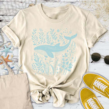 Whale & Plants T-Shirt