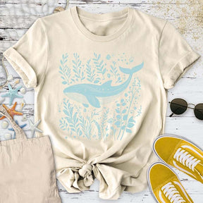 Whale & Plants T-Shirt