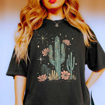 Desert Cactus Adventure Cowgirl T-Shirt