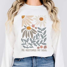 He Restores My Soul Sweatshirt