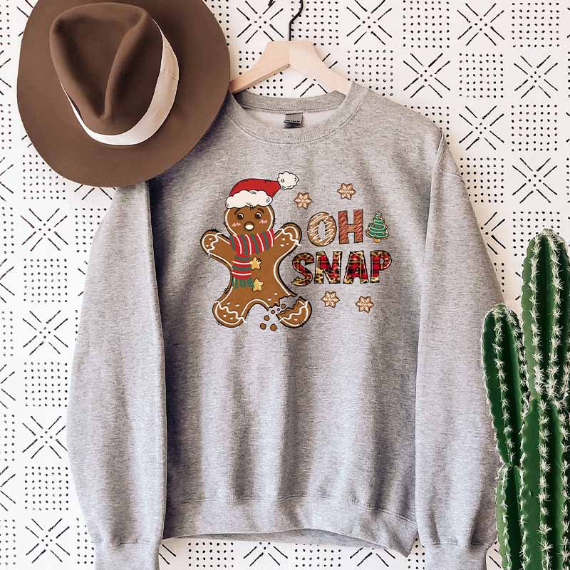 Gingerbread  Oh Snap Christmas Sweatshirt