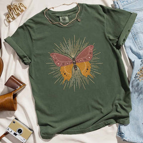 Boho Butterfly Trendy Celestial Moon T-Shirt