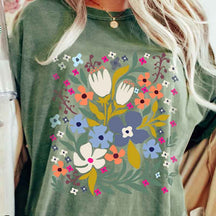 Meadow Floral Boho Hippie T-Shirt