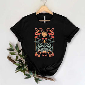 Mystical Sun Floral Celestia Bohemian T-Shirt