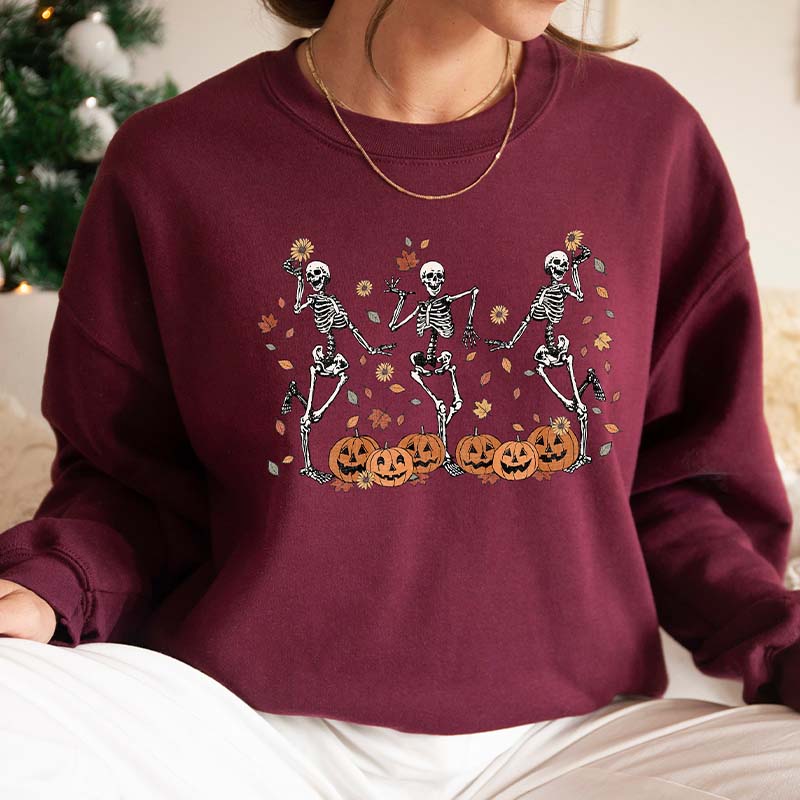 Dancing Skeleton Fall Sweatshirt