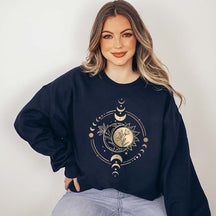 Boho Mystic Moon And Sun Sweatshirt